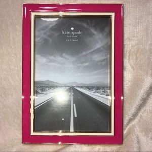 Kate Spade/ Lenox Portland Place Picture Frame NWT Pink Cream Gold no box 4x6